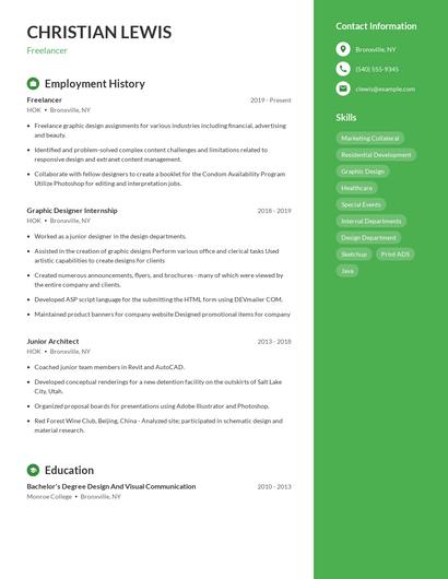 Freelancer Resume