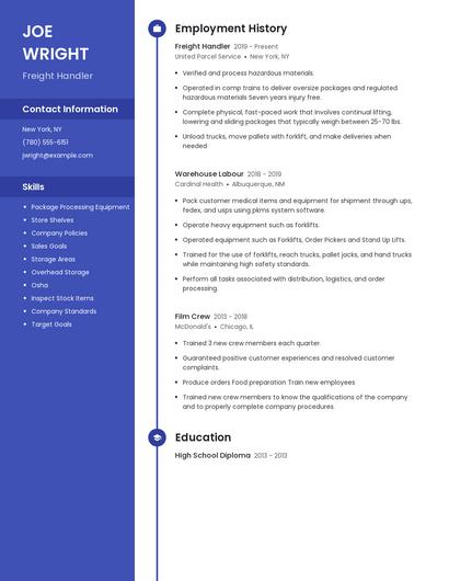 Resume example 4