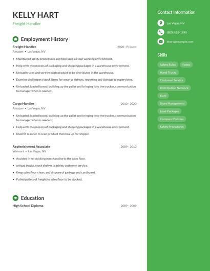 Resume example 5