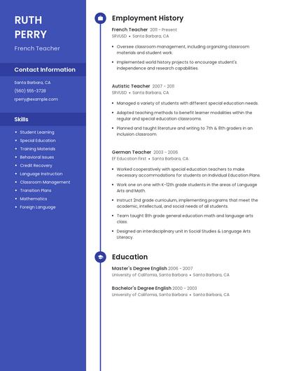 Resume example 4
