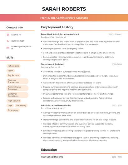 Resume example 3