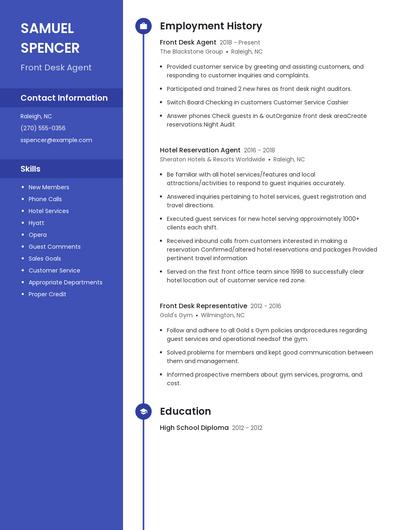 Resume example 4