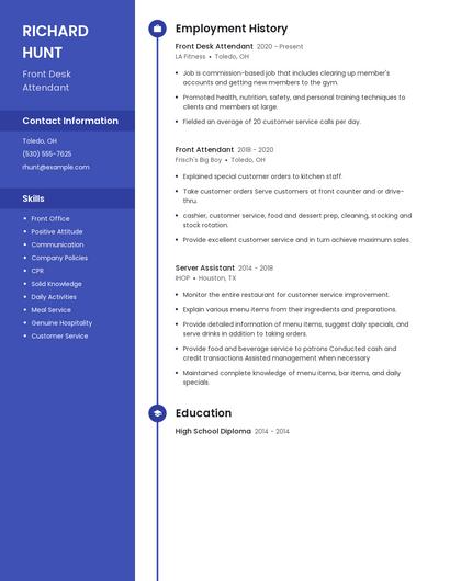 Resume example 4