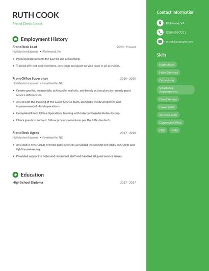 Resume example 5