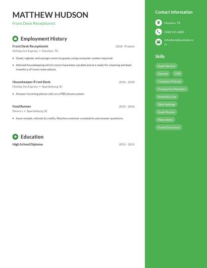 Resume example 4
