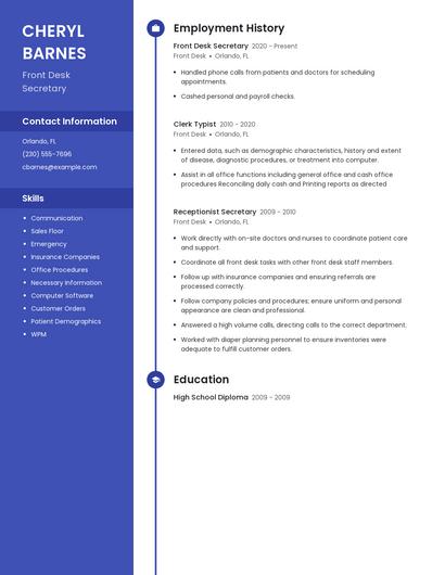 Resume example 5
