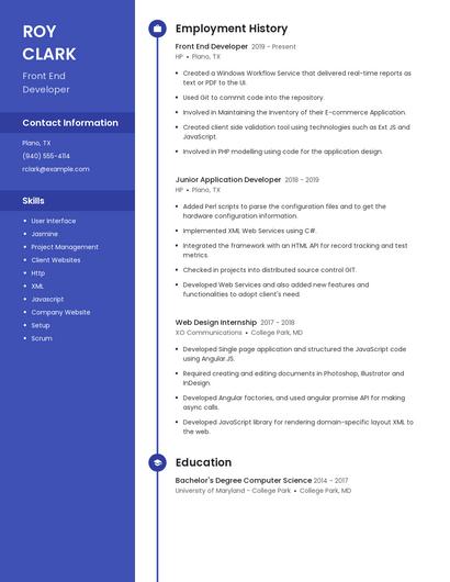 Resume example 4