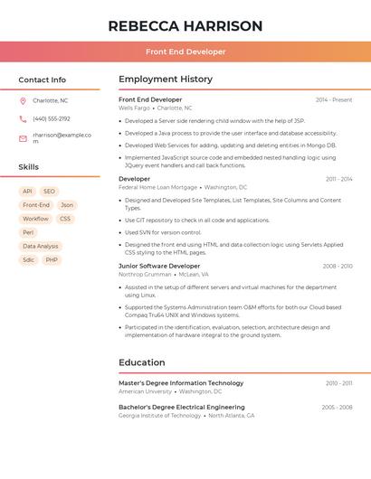 Resume example 3