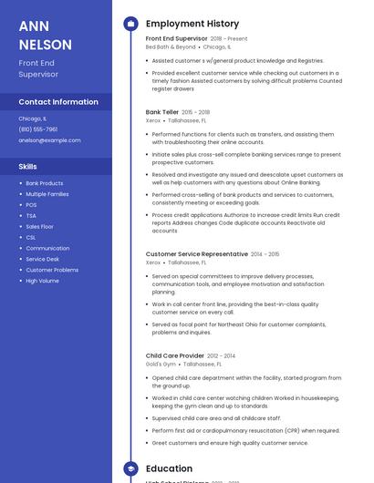 Resume example 5