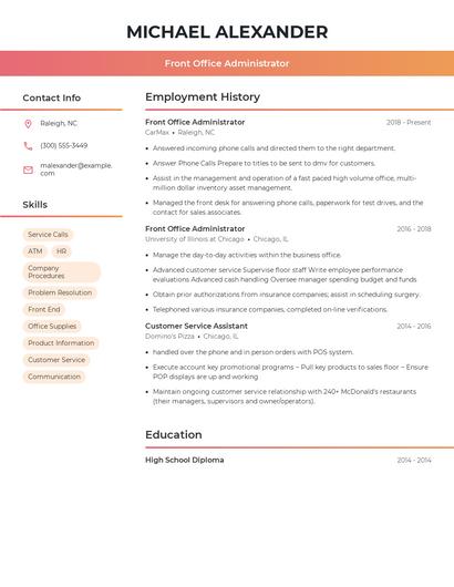 Resume example 3