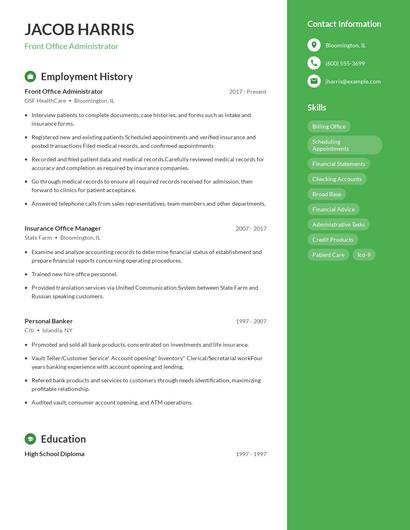 Resume example 5