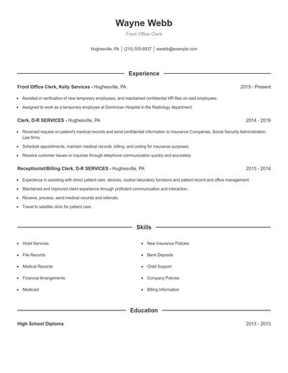 Resume example 1