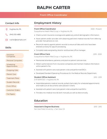 Resume example 3