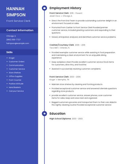 Resume example 4