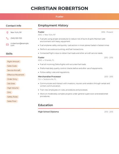 Resume example 3