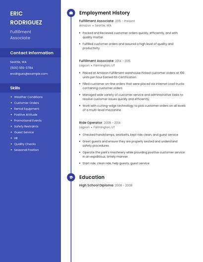 Resume example 5