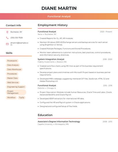 Resume example 3