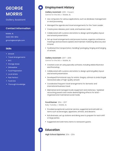 Resume example 5