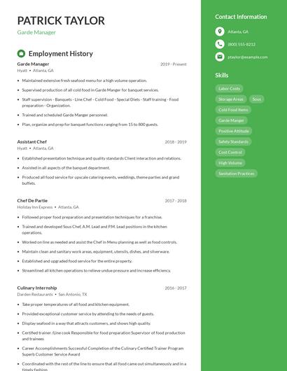Resume example 4