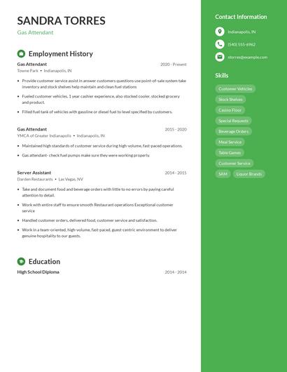 Resume example 4