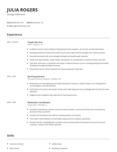 Gauge Operator Resume