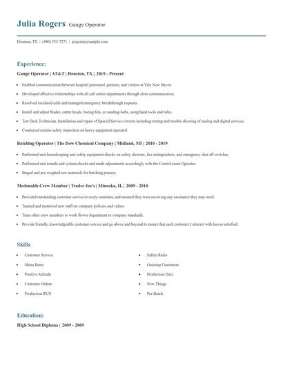 Gauge Operator Resume