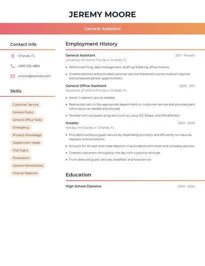 Resume example 3