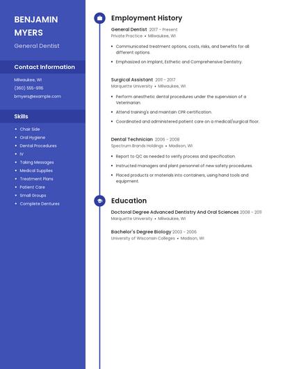Resume example 5