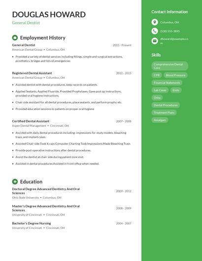 Resume example 4