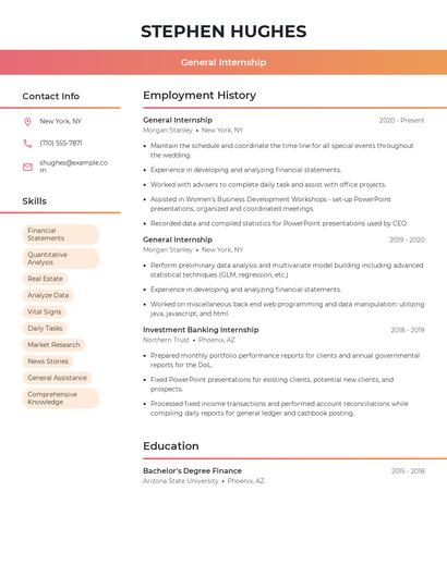 Resume example 3