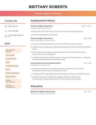 Resume example 3