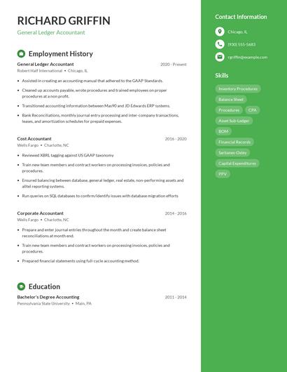 Resume example 5