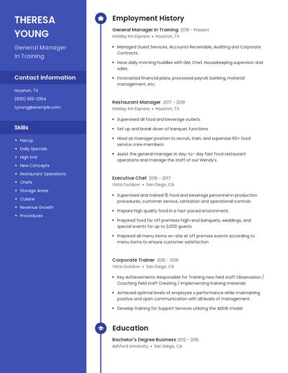 Resume example 4