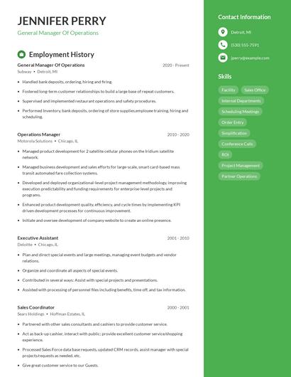 Resume example 4