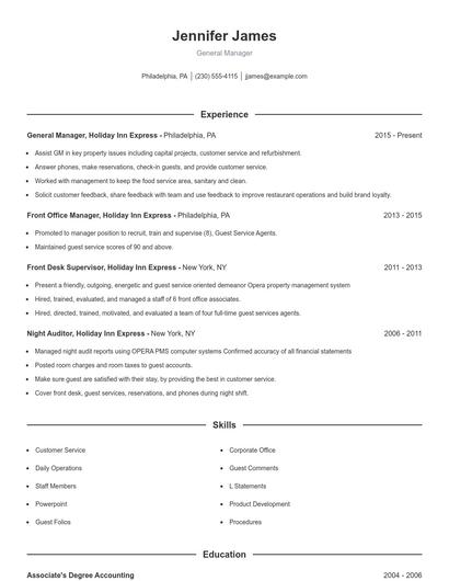 Resume example 1
