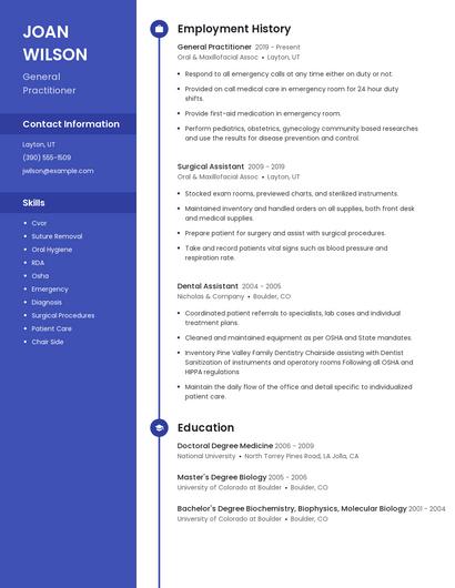 Resume example 5