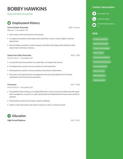 Resume example 5