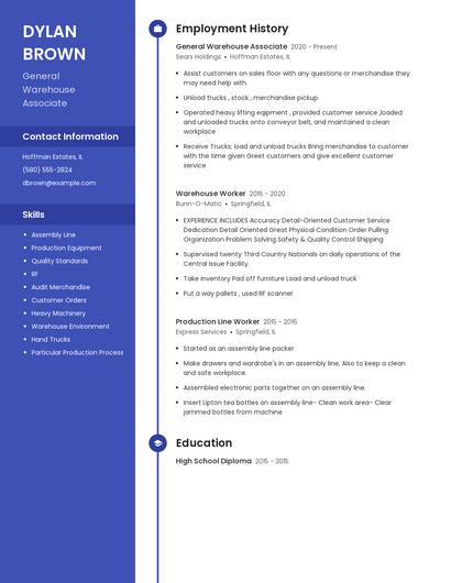 Resume example 5