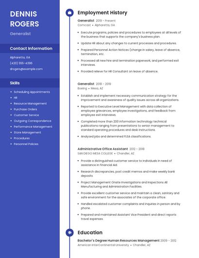 Generalist Resume