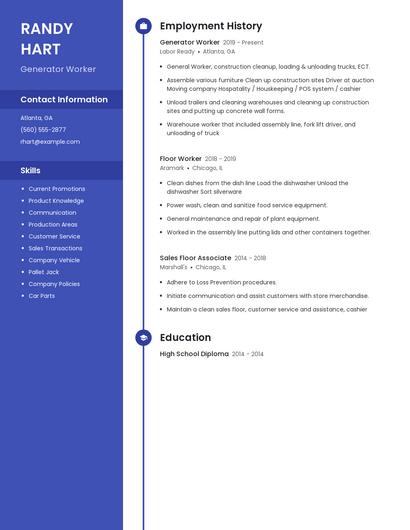 Resume example 4