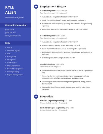 Geodetic Engineer Resume