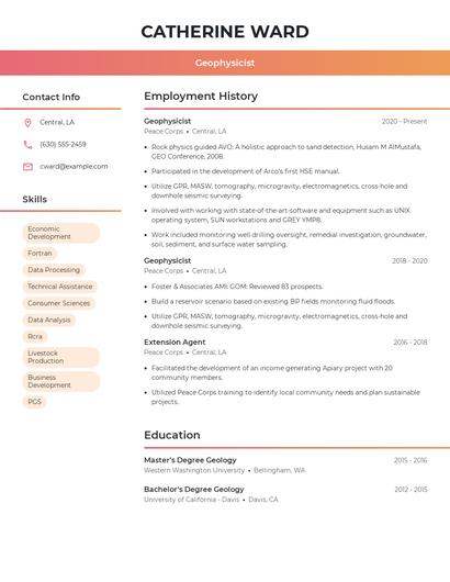Resume example 3