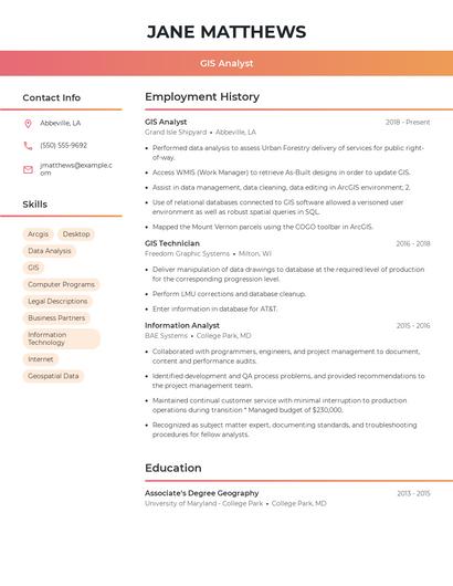 Resume example 3