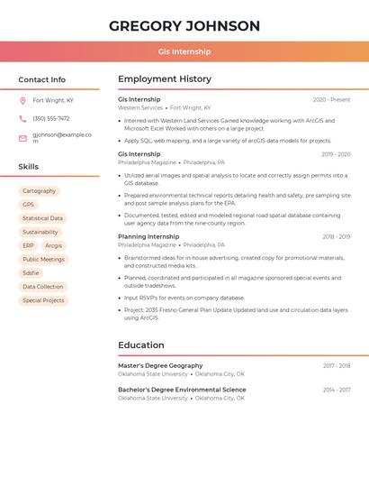 Resume example 3