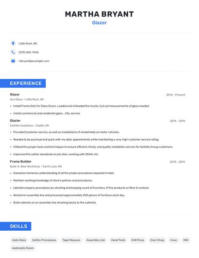 Glazer Resume