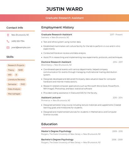 Resume example 3