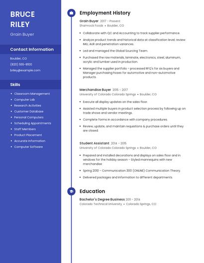Grain Buyer Resume