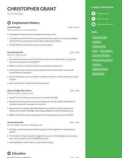 Resume example 4