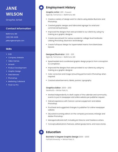Resume example 5