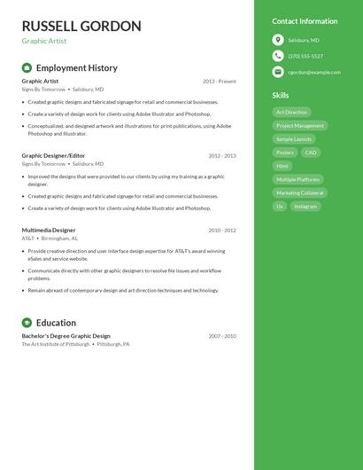 Resume example 4